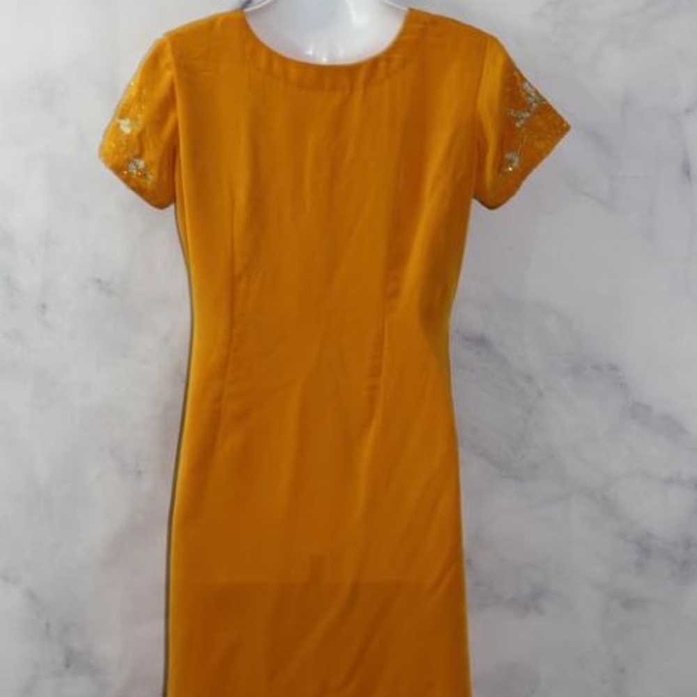 Handmade Mustard Yellow Dress (XS-S) - image 4