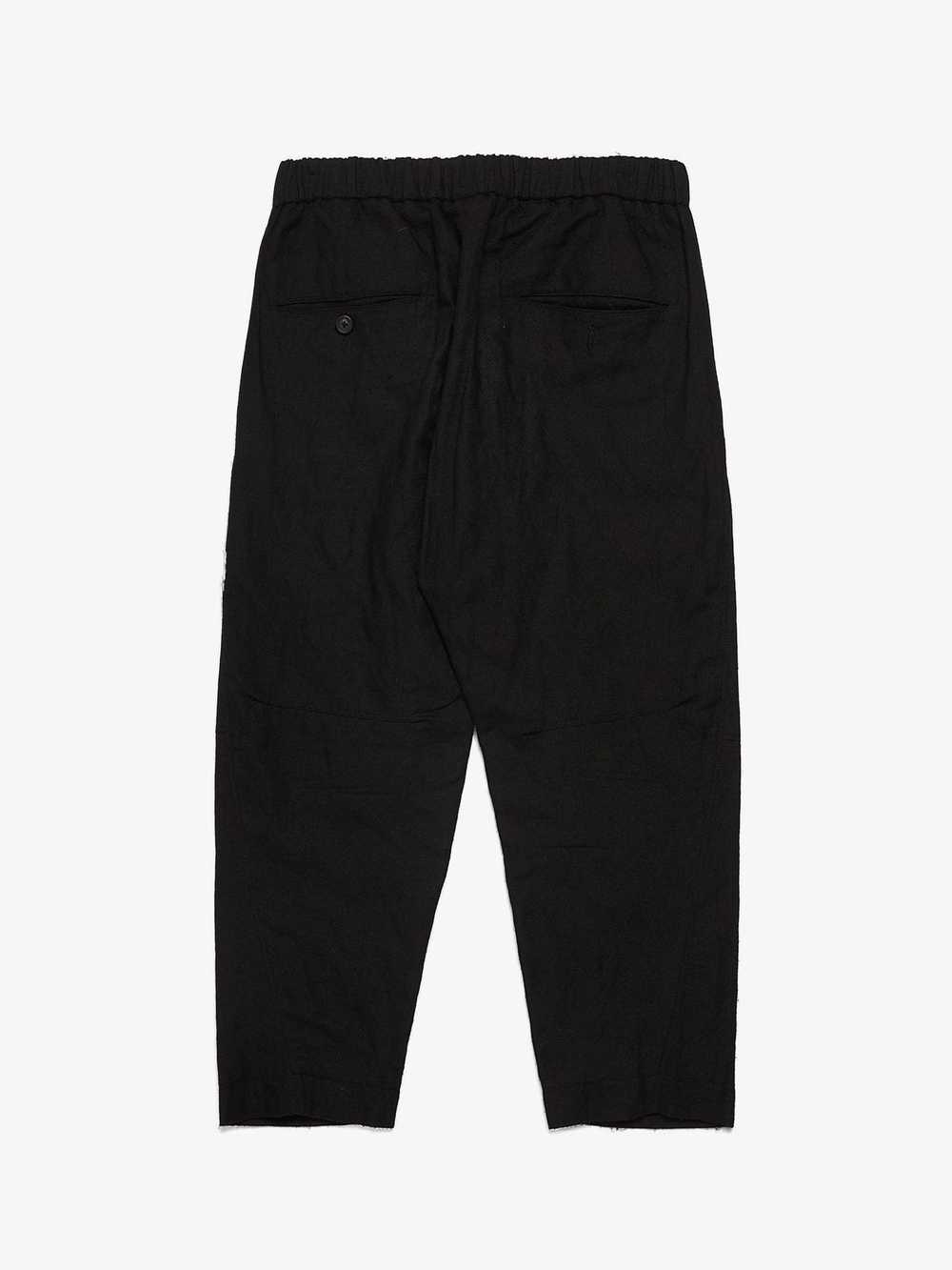 Ziggy Chen Black Drawstring Wool Blend Trousers - image 2