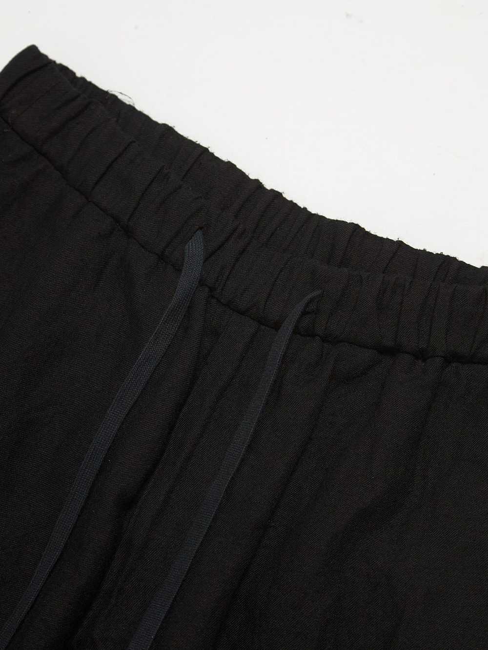 Ziggy Chen Black Drawstring Wool Blend Trousers - image 3