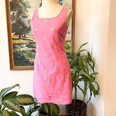 Vtg Lilly Pulitzer Crab Lobster Dress S