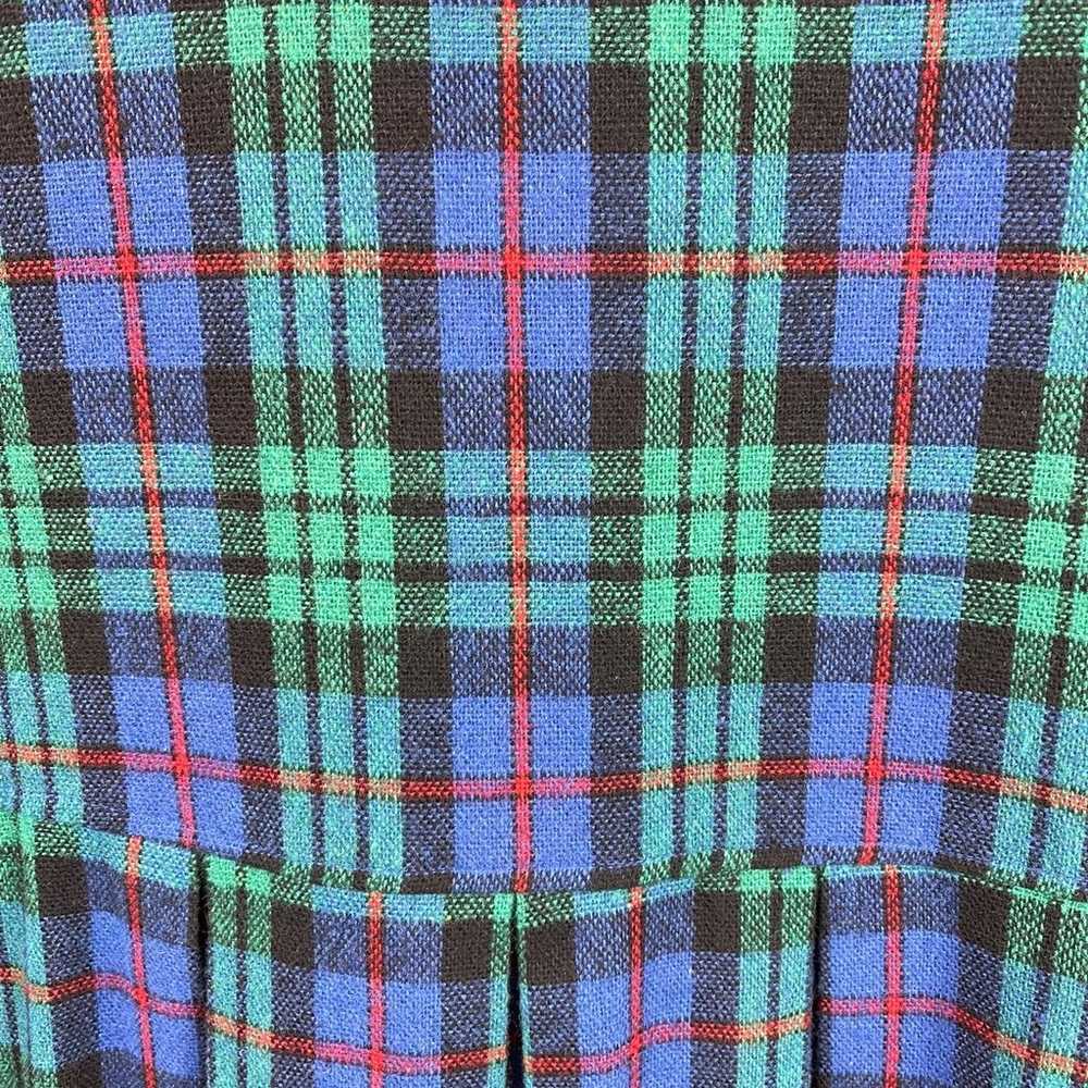 Vintage Handmade Dress Tartan Plaid Jumper Pinafo… - image 7