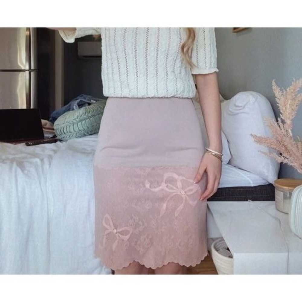 Vintage Blush Pink Skirt Slip - image 1