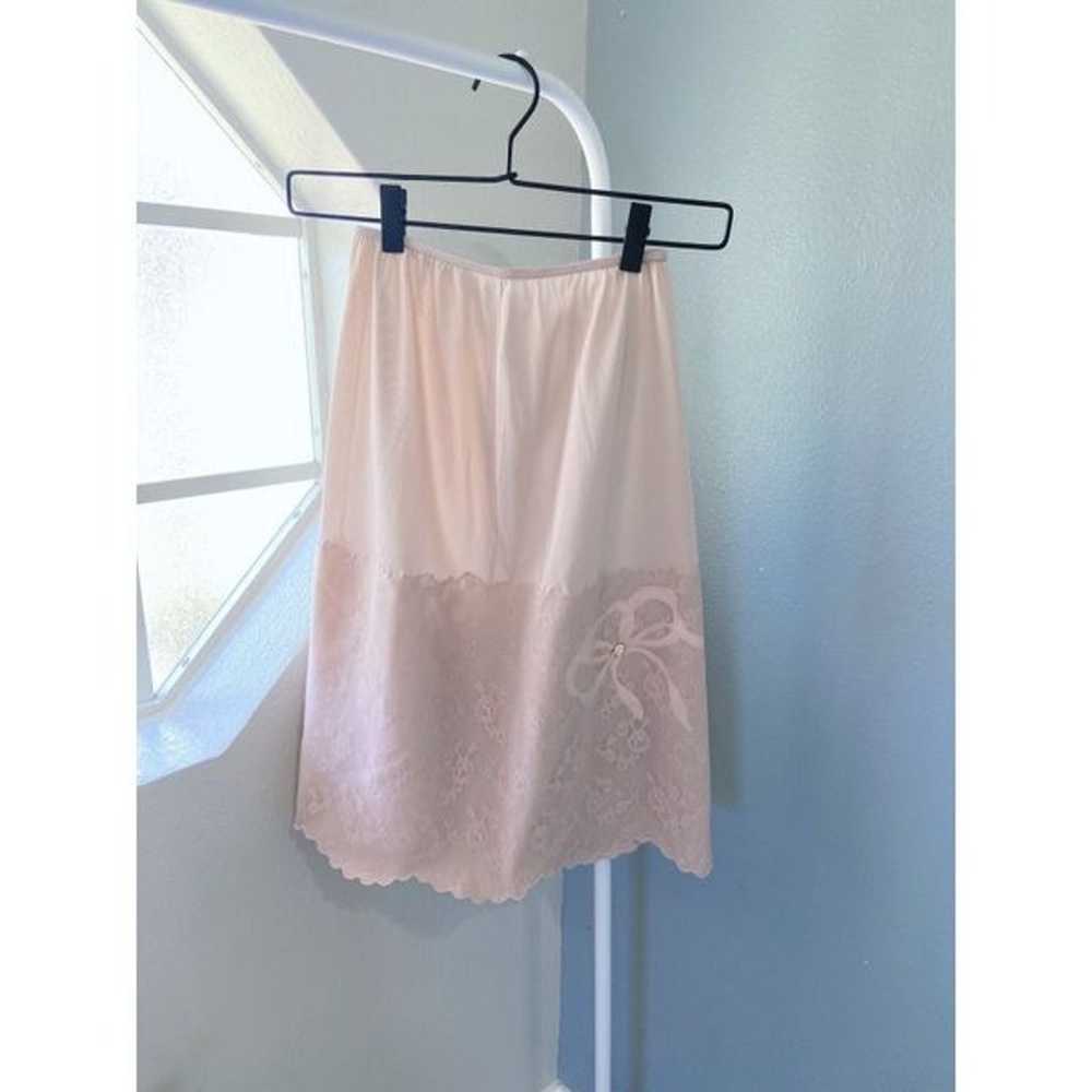 Vintage Blush Pink Skirt Slip - image 3