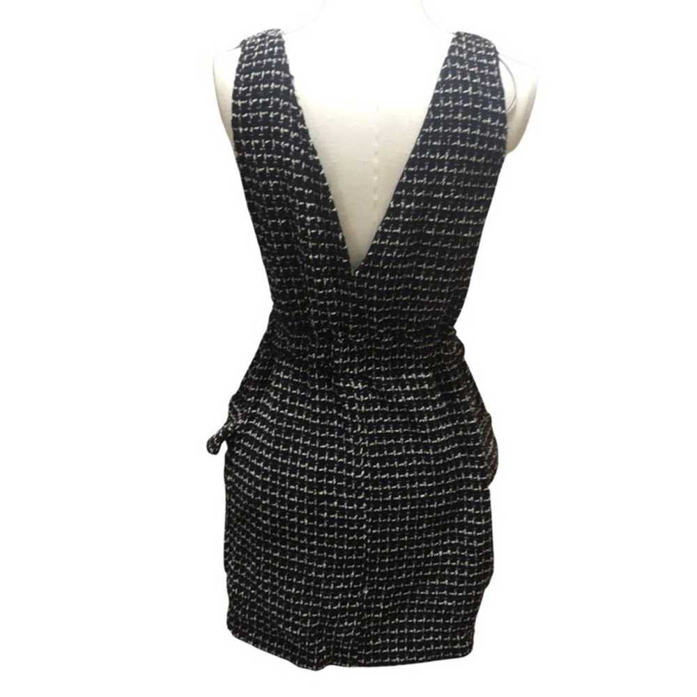 Zara Womans Tweed V Neck Pinafore Mini Dress Size… - image 6