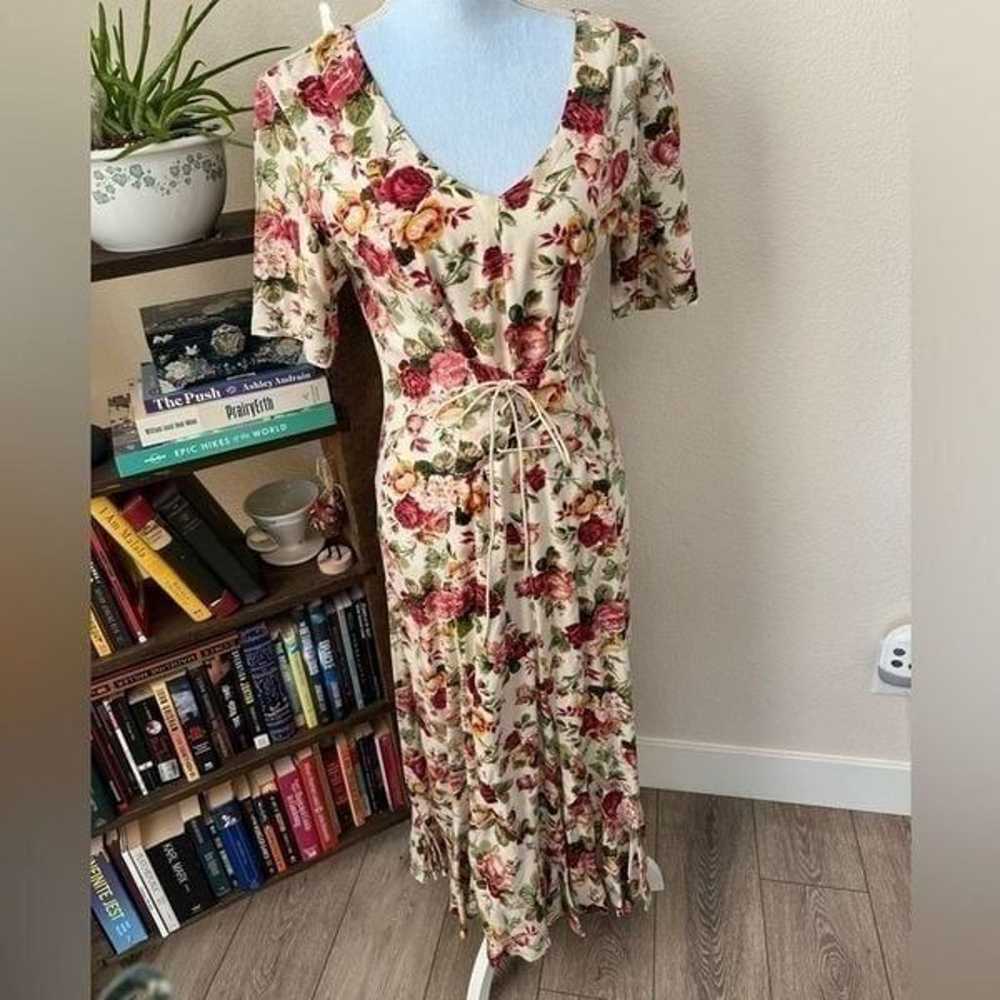 VINTAGE Nostalgia Floral Corset Dress - image 1