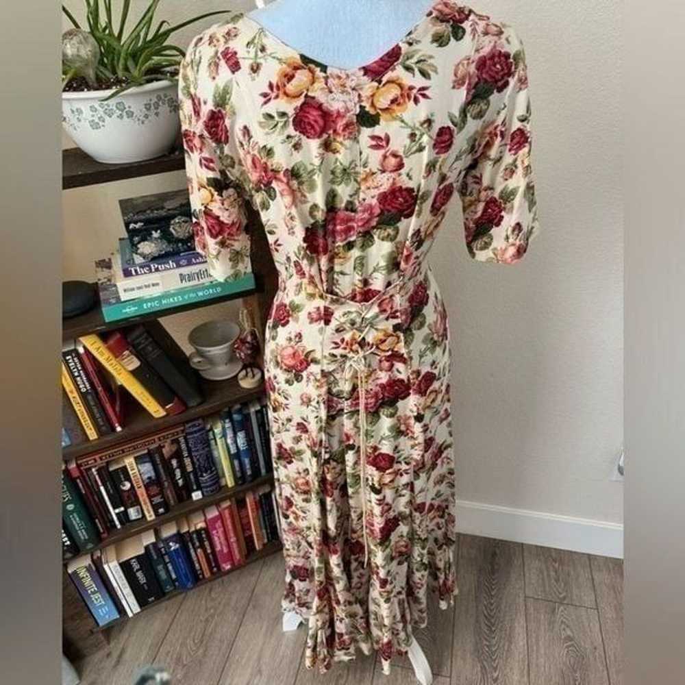 VINTAGE Nostalgia Floral Corset Dress - image 2