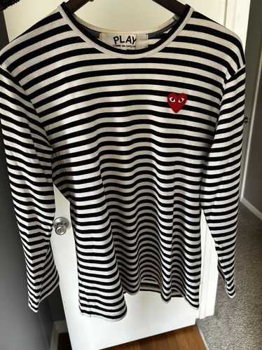 Comme Des Garcons Play CDG Play Black Striped Tee - image 1