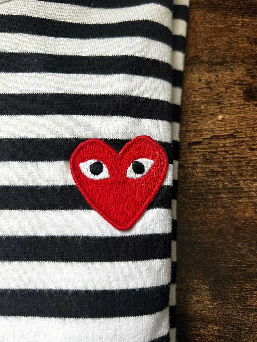 Comme Des Garcons Play CDG Play Black Striped Tee - image 5