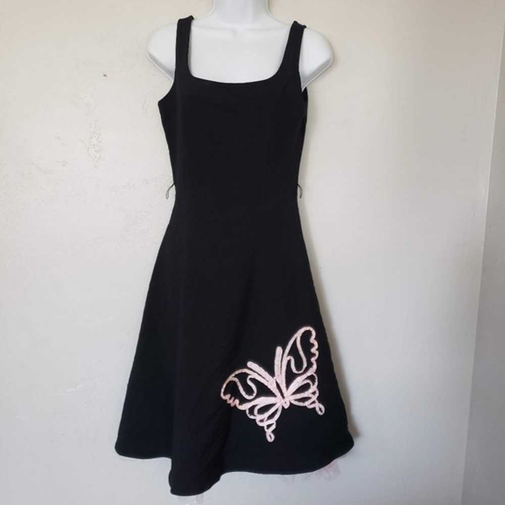 Speechless Vintage Y2K Black Tank Top Dress Pink … - image 1