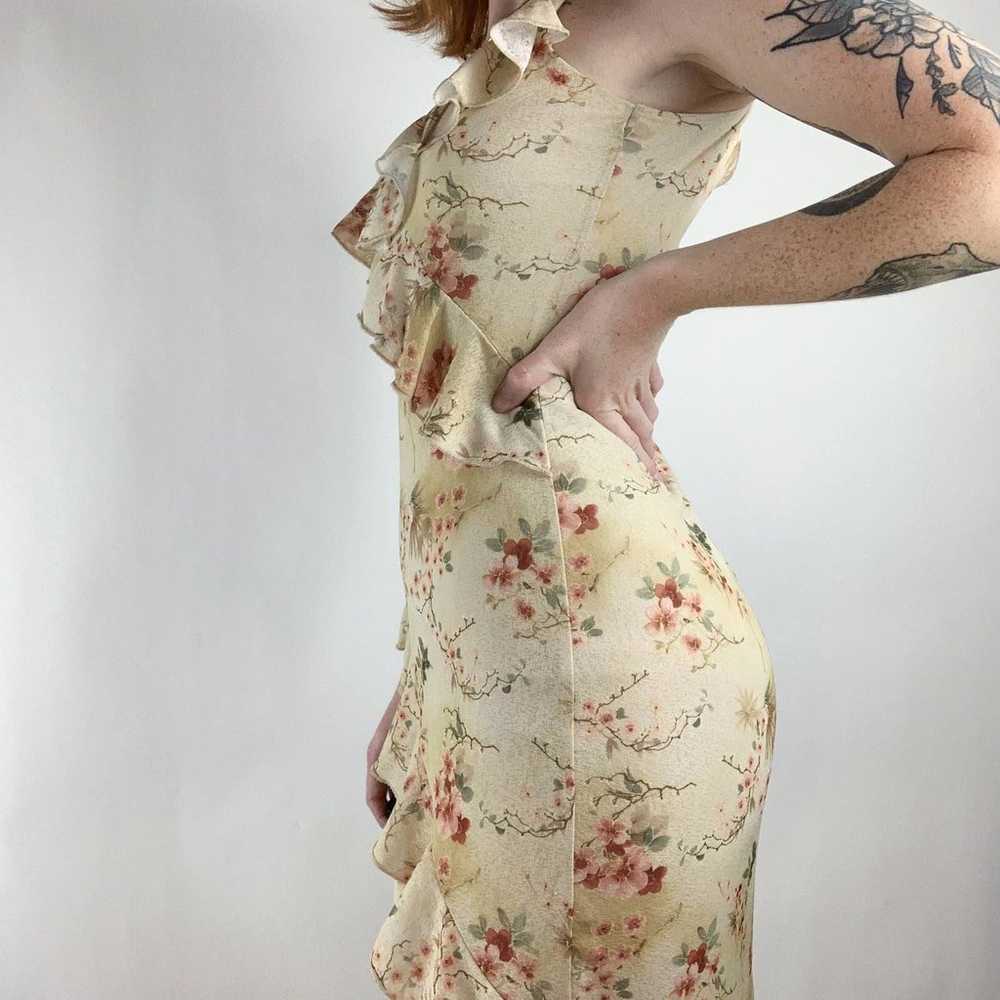 Vintage Cottage Core Floral Midi Dress - image 5