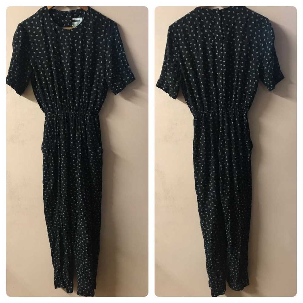 Vintage Dani Max Black Printed Jumpsuit - image 1