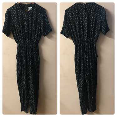 Vintage Dani Max Black Printed Jumpsuit - image 1