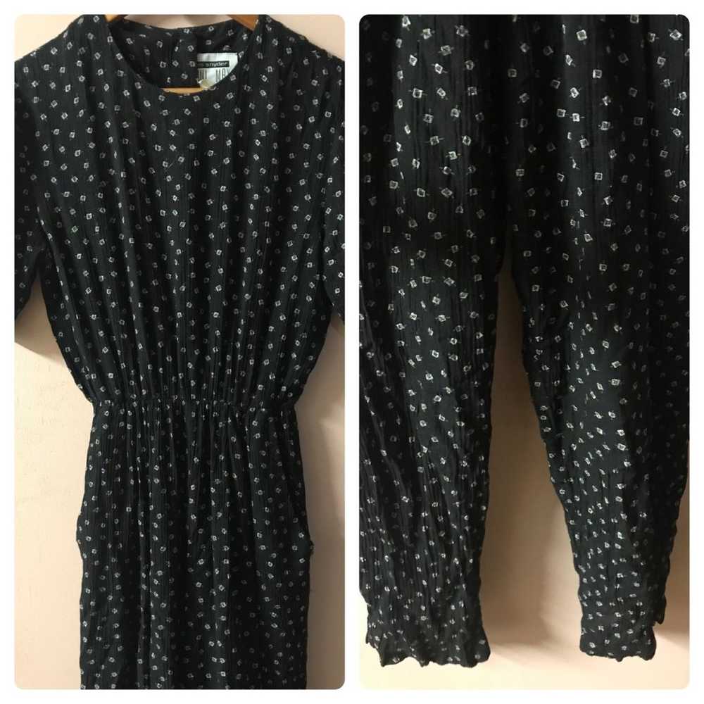 Vintage Dani Max Black Printed Jumpsuit - image 2