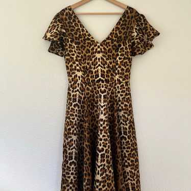 Muumuu Heaven Silky Leopard Print Dress