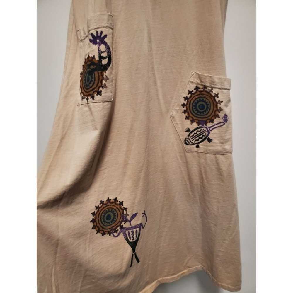 Vintage Tunic Dress Womens Bohemian Cotton Artsy … - image 5