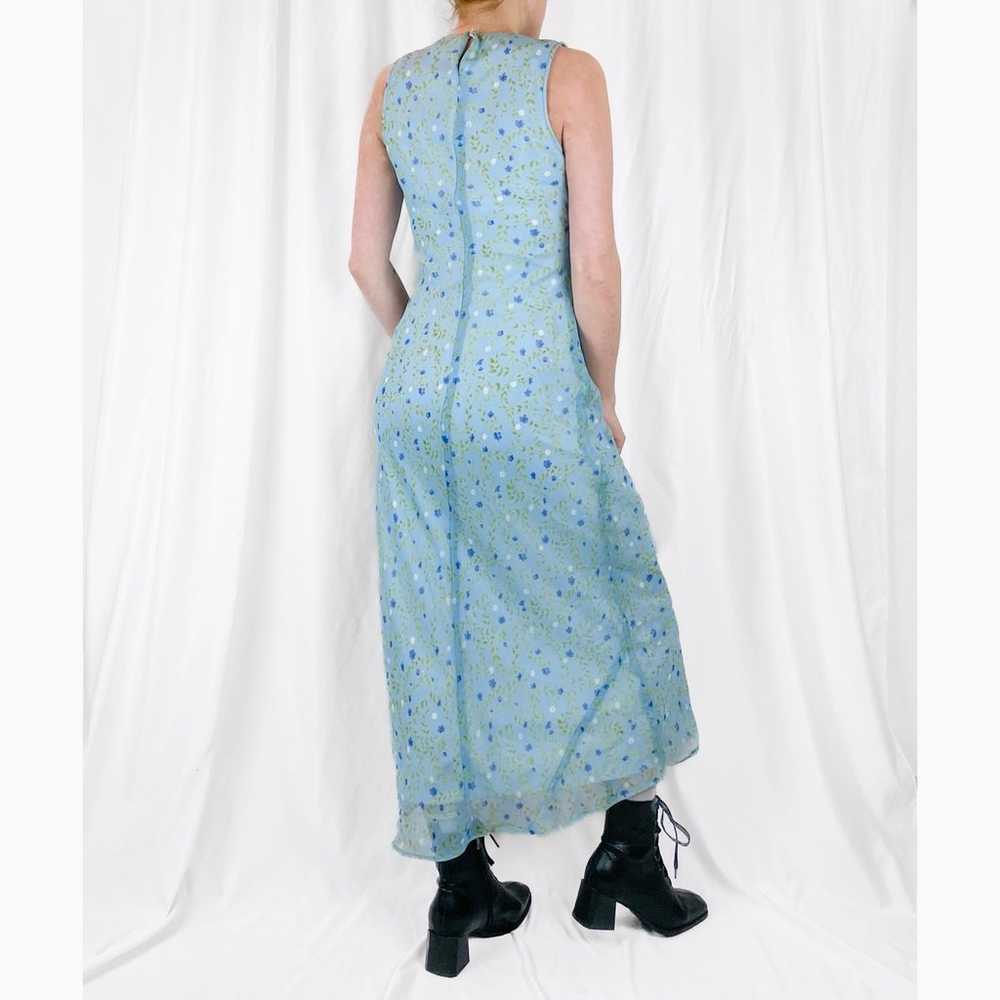 Vintage Y2K Maxi Dress • Blue Floral - image 3