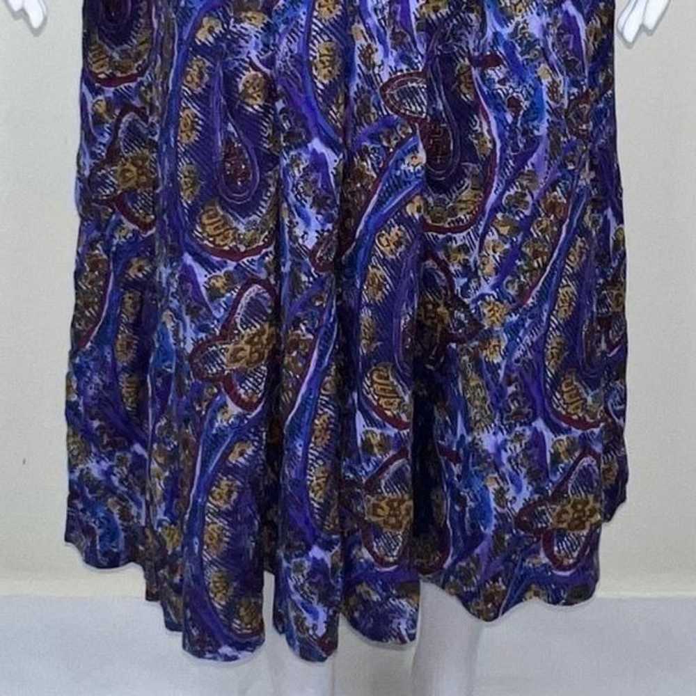 Cynthia Howie Vintage 1980s Ikat Pattern Dress - image 3