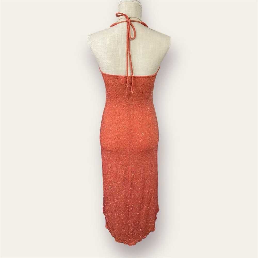 Vintage Early 2000s Halter Midi Dress - image 6