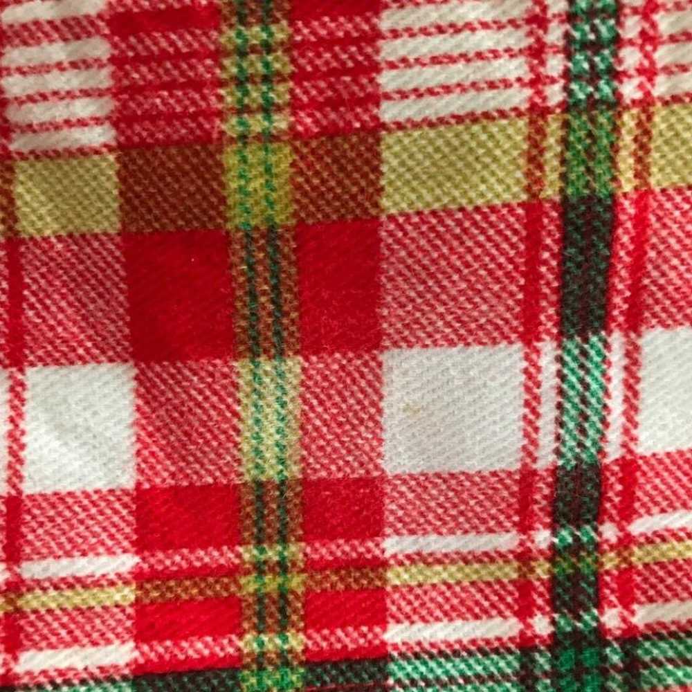 Vintage Plaid Dress Pearlized Buttons - image 8