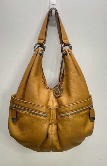 Michael Kors Layton Brown Leather hobo Shoulder Ba