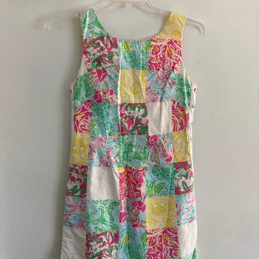 Vintage Lilly Pulitzer Size 4 Dress Patchwork - image 3