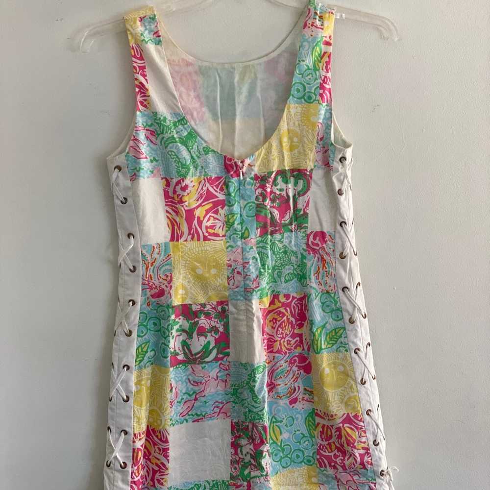 Vintage Lilly Pulitzer Size 4 Dress Patchwork - image 6