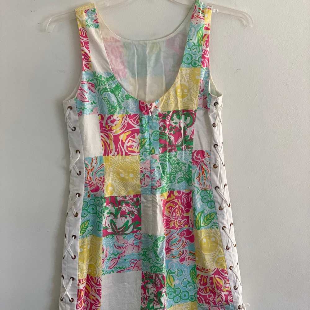 Vintage Lilly Pulitzer Size 4 Dress Patchwork - image 7