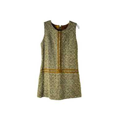 VTG 50s Womens Small Tweed Sleeveless Mini Dress … - image 1