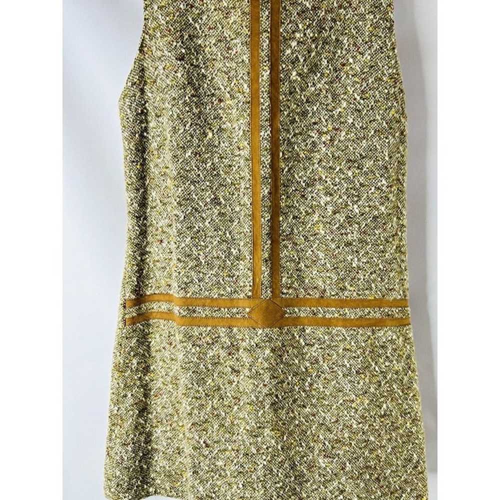 VTG 50s Womens Small Tweed Sleeveless Mini Dress … - image 4