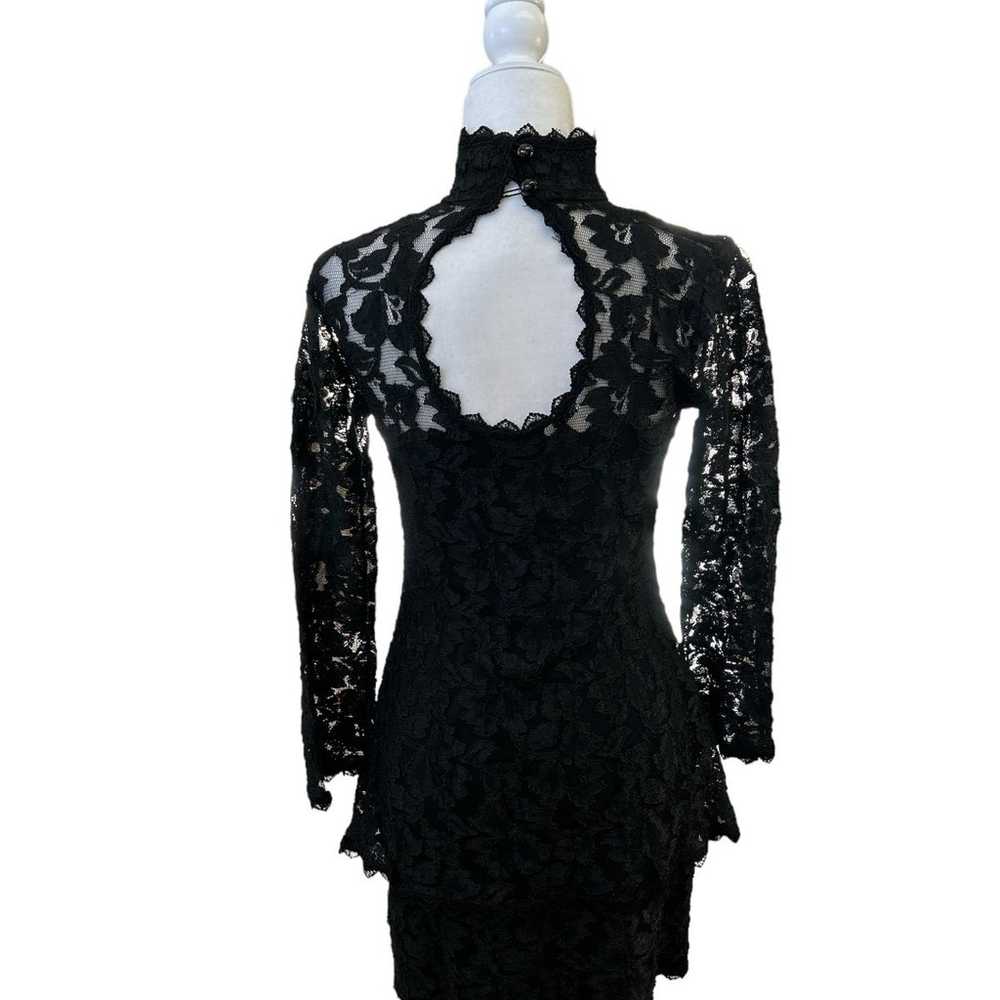 Fredericks of Hollywood 90s Vintage Black Lace Mi… - image 3