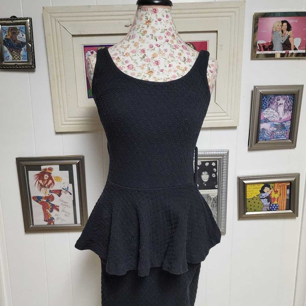 Vintage Betsey Johnson peplum bodycon dress - image 3