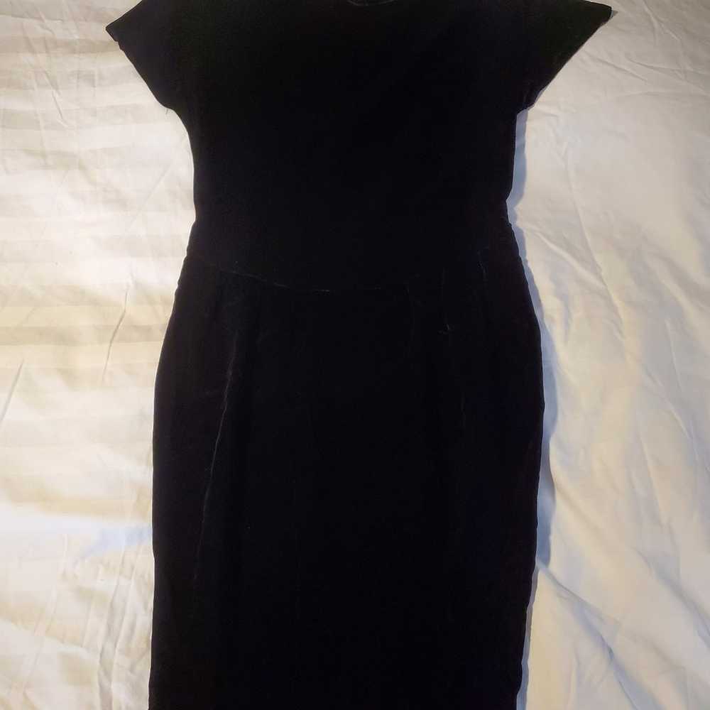 Vintage Donna Ricco New York Black Velvet Dress w… - image 6