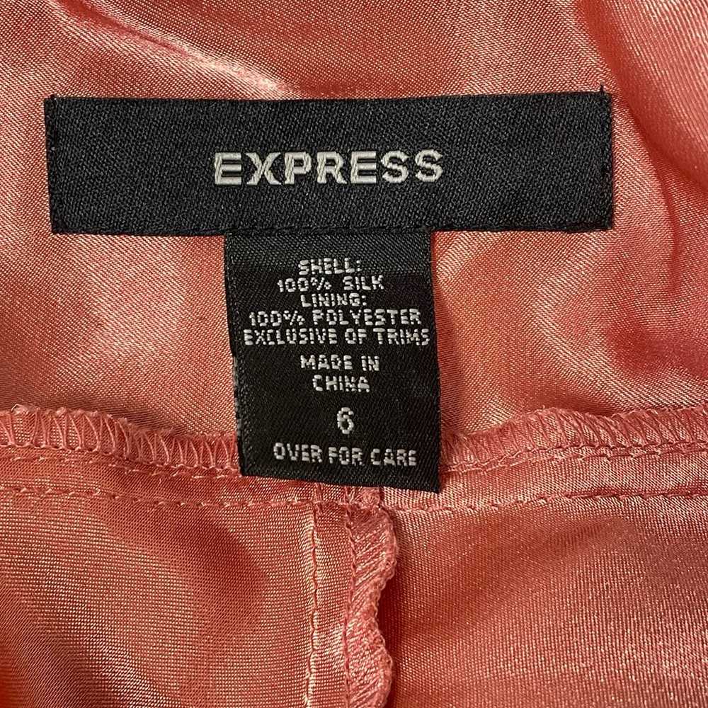 Vintage Y2K Express Pink Ombre Silk Asymmetrical … - image 6