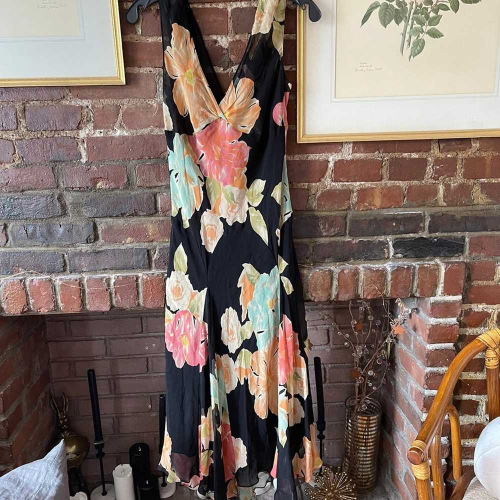 Vintage Floral Bias Cut Dress - image 8