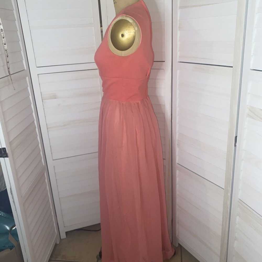 Vintage 60s Salmon Maxi Hostess Elegant Miss Form… - image 5