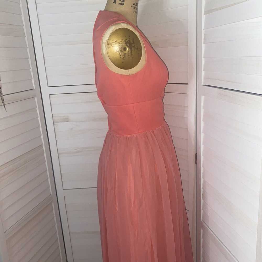 Vintage 60s Salmon Maxi Hostess Elegant Miss Form… - image 9