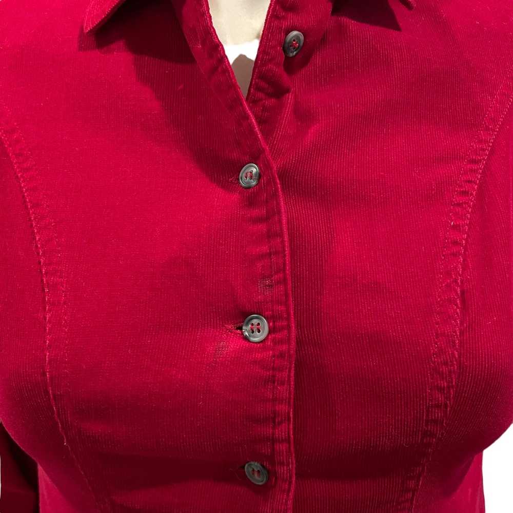 Vintage Outback Red Red Corduroy Western Prairie … - image 4