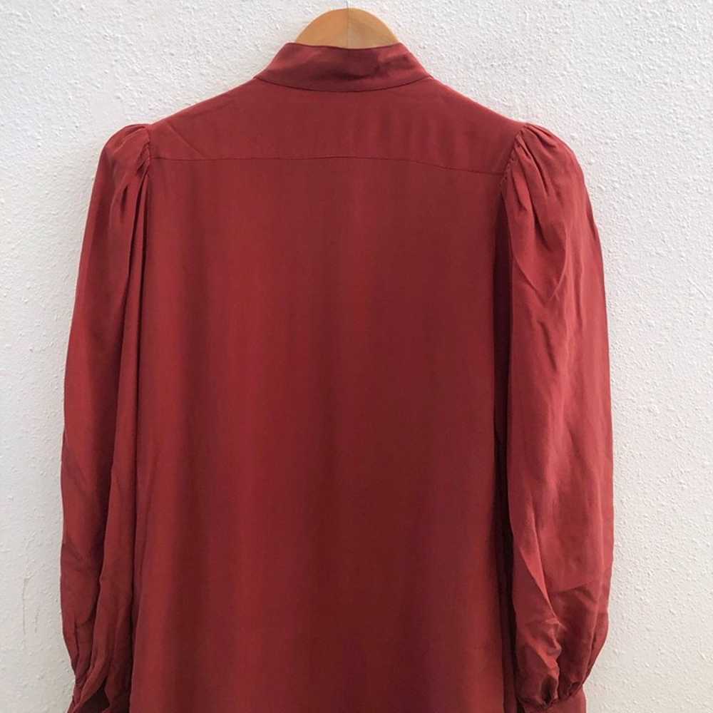 CASSIS Vintage Long Sleeve Button Down 100% Silk … - image 3