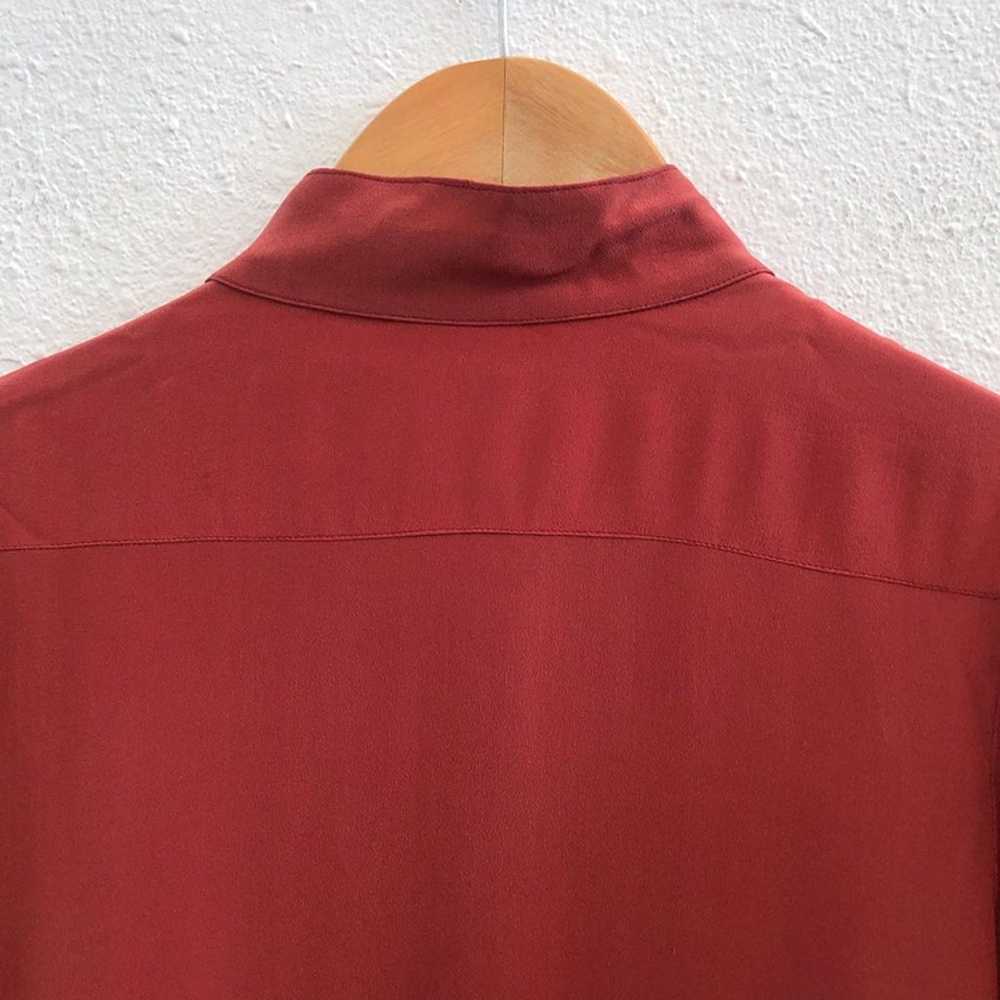 CASSIS Vintage Long Sleeve Button Down 100% Silk … - image 4