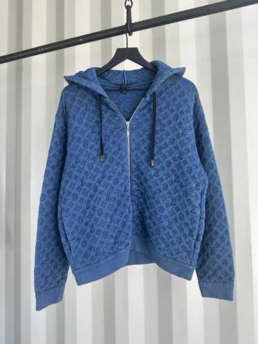 Louis Vuitton Monogram Embossed Zip Hoodie