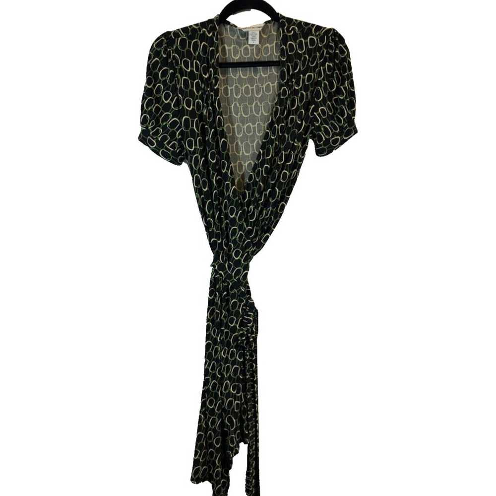 Vintage Diane Von Furstenberg Chain Link Silk Eve… - image 1