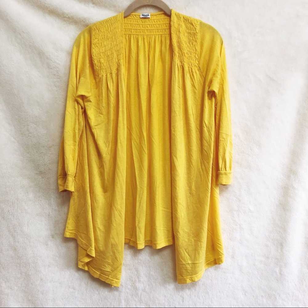 Other Splendid Yellow Flowy Open Cardigan - image 1