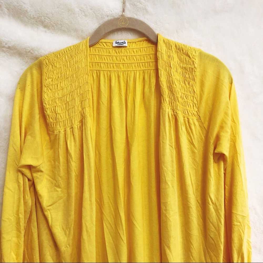 Other Splendid Yellow Flowy Open Cardigan - image 2