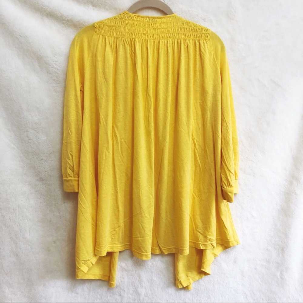 Other Splendid Yellow Flowy Open Cardigan - image 4