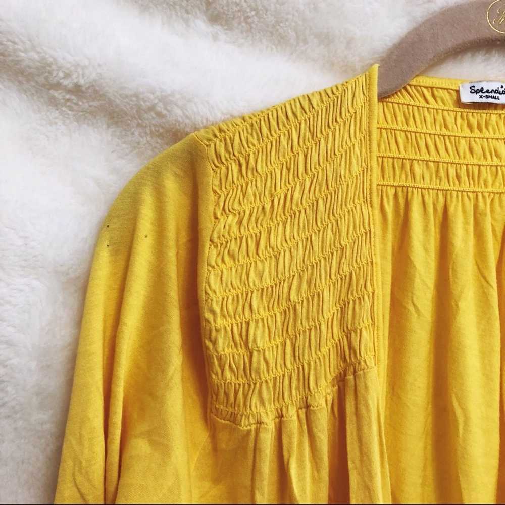 Other Splendid Yellow Flowy Open Cardigan - image 5