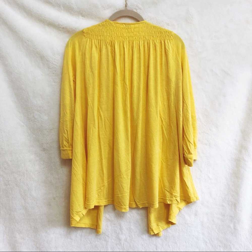 Other Splendid Yellow Flowy Open Cardigan - image 7