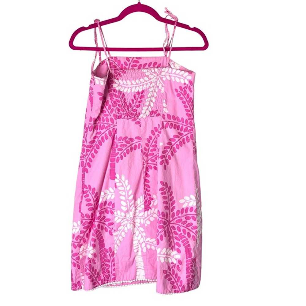 Lilly Pulitzer Dress Womens 6 Pink Palm Tree Slee… - image 2