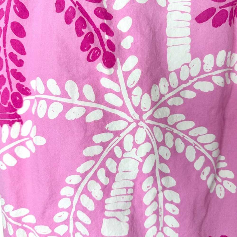 Lilly Pulitzer Dress Womens 6 Pink Palm Tree Slee… - image 3