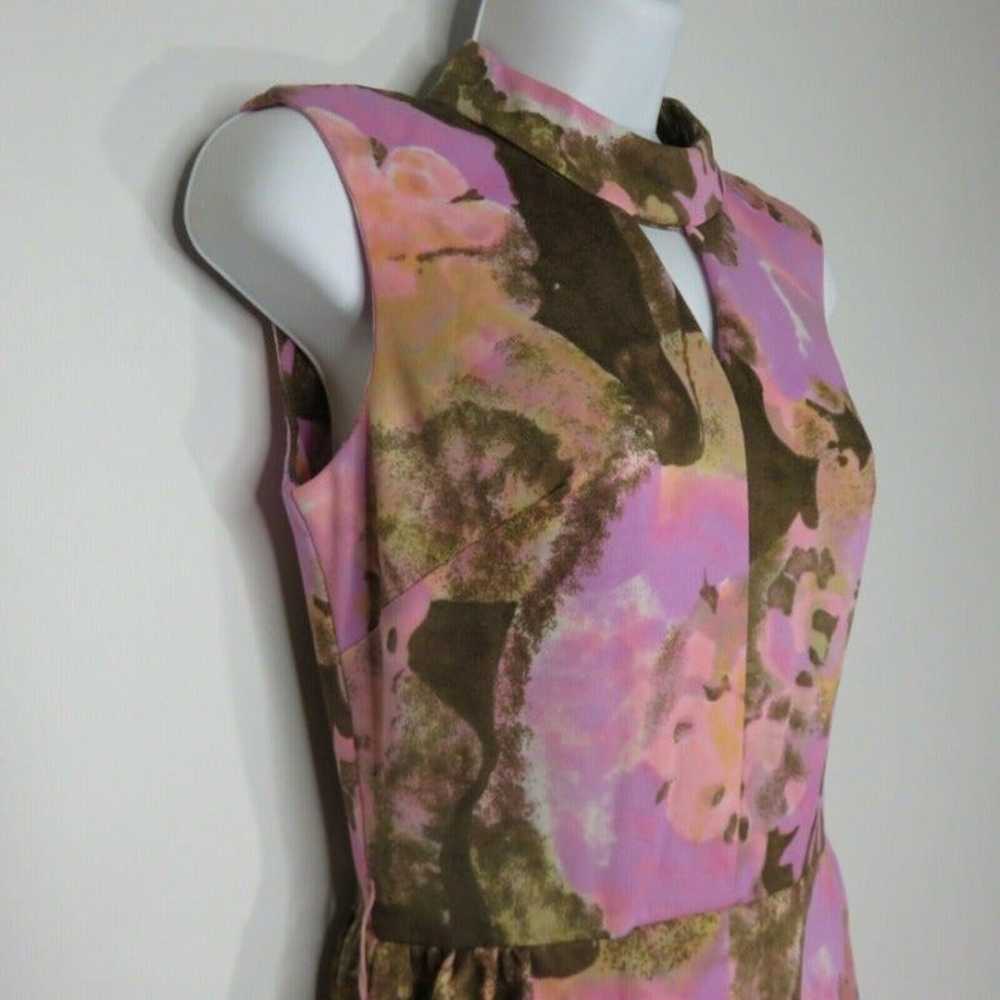 Vintage Sleeveless Keyhole Maxi Dress - image 4