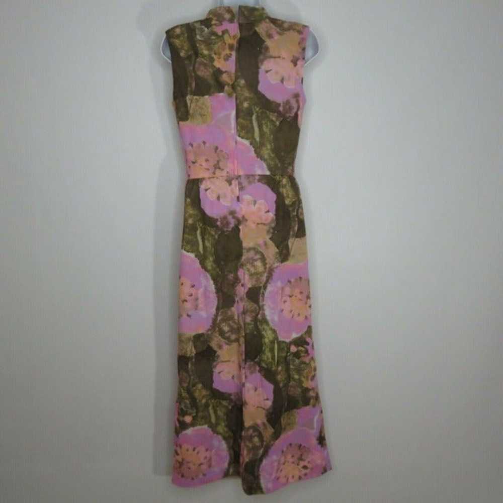 Vintage Sleeveless Keyhole Maxi Dress - image 5